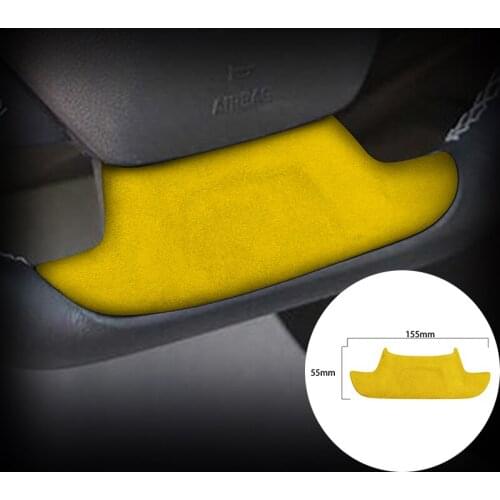 For Chevrolet Camaro 2016-2020 Alcantara Suede Wrap Car Steering Wheel Panel Strip Cover Trim Sticker Internal Accessories
