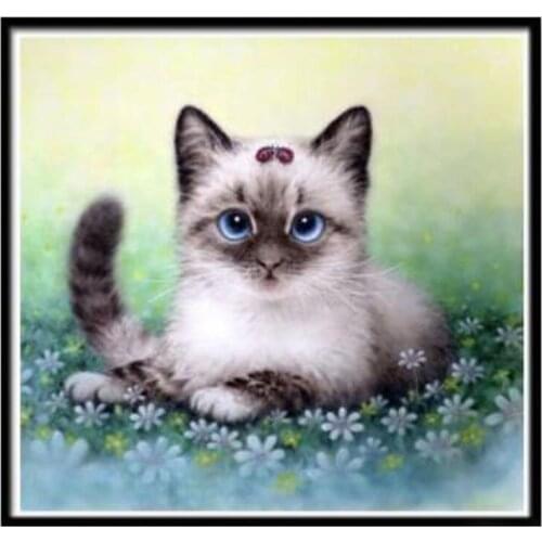 Home decor 5D Diy diamond handmade cat stickers