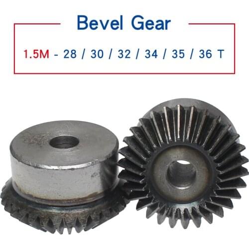 1M35teeth bevel gear outer diameter 36 mm total height 22 mm process hole low carbon steel material gear