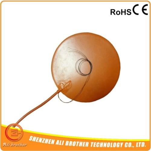 Dia 400mm 600W 220V Round Silicone Heater Pad With 3M Adhesive & NTC 100K Thermistor