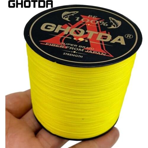 GHOTDA PE 9 Strands Fishing Line 300M Braided Fishing Line 20 24 35 40 50 65 80 100LB Multifilament Line Carp Fishing Cord