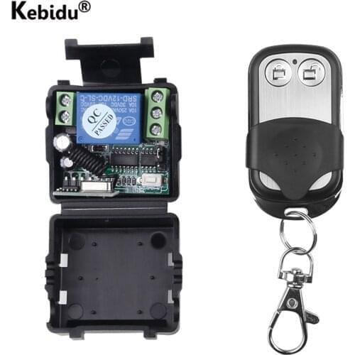 433 Mhz Remote Control RF Transmitter with DC 12V 1CH relay Receiver Module Wireless Remote Control Switch for Electric Door