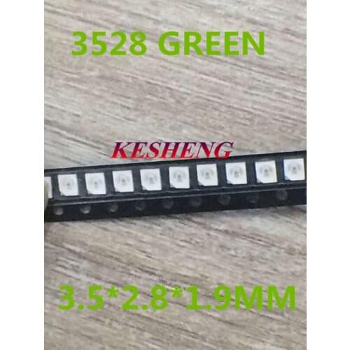 SMT SMD LED 3528 1210 Water Green Ultra Bright Light-Emitting Diode LED 2000pcs Diode Chip Lamp