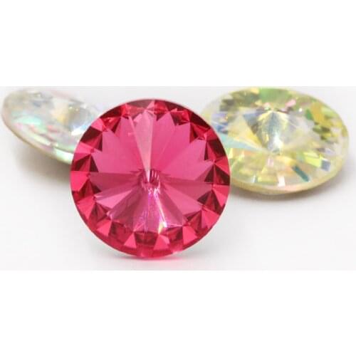 Bling Crystal glass Rhinestones Rivoli Stones for clothing Loose Rhinestones gule On Garment applique Stones for Jewelry decor