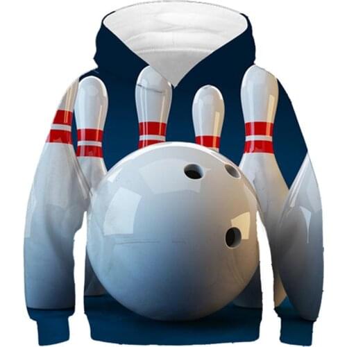 Boy/Girl 2020 Fashion Hoodies Bowling Ball Print Brand Design Children Sweatshirts Autumn Winter Clothes Kids Pullovers Clothing