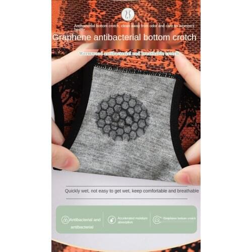 2021 New Graphene Safety Pants High Waist Hip Lift Abdominal Pants Anti-Wardrobe Malfunction Pants Court Retro Safety Panties