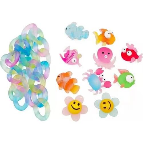 Decoration Croc Charms Designer Elegant Cute Cartoon Bundle Aniaml Colorful Clown Fish Crab Flower Shoes Flower Croc Charms