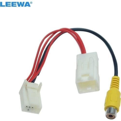 LEEWA Car Parking Rear Camera Video Plug Converter Cable For Dongfeng Fengguang 330/350 Parking Reverse Wire Adapter #CA6108
