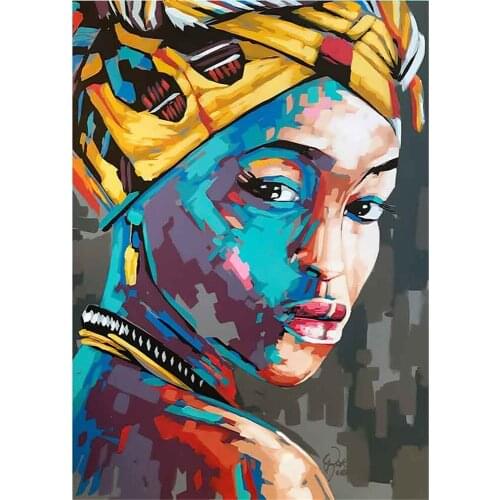 Black White African Nude Woman Printed 11CT Cross Stitch Embroidery Full Kit DMC Threads Handicraft Hobby Craft Decor