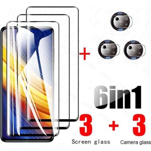 Glass Poco X3 Pro Camera Lenes Protector glass for Xiaomi Poco X3 NFC Tempered Glass Phonepoco X3NFC F3 X3Pro Screen Protective