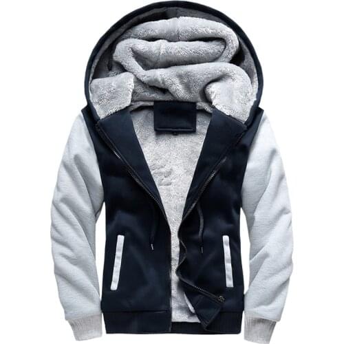 Winter Hoodies Men Sweatshirt Wadded Jacket Fleece Coat Thickening Sportswear Slim Uniform Brand Tracksuit Brand Pop Hoodies 5XL