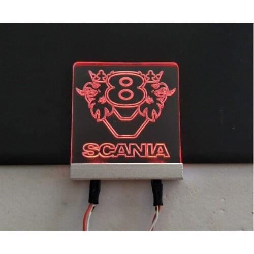 1/14 Rc Trucks Tamiya Scania Body V8 Logo Led Lamp Marker Lights For Remote Control Toys Tractor Trailer R470 56318 R620 56323