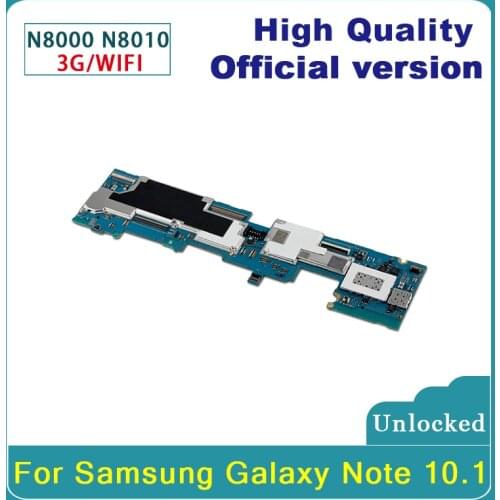 100% Original For Samsung Galaxy Note 10.1 N8010 N8000 Motherboard,3G&WIFI Logic Board For Samsung N8013 N8000 With Full Chips