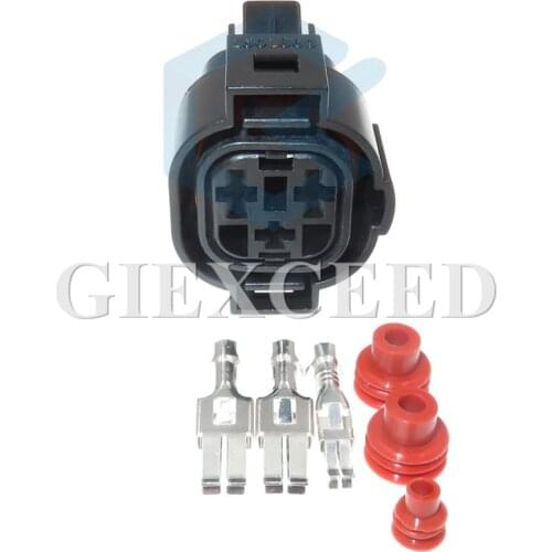 2 Sets 3 Pin 1H0 973 203 Automotive Electric Wiring Plug Connector Waterproof Cable Socket 1H0973203 For VW