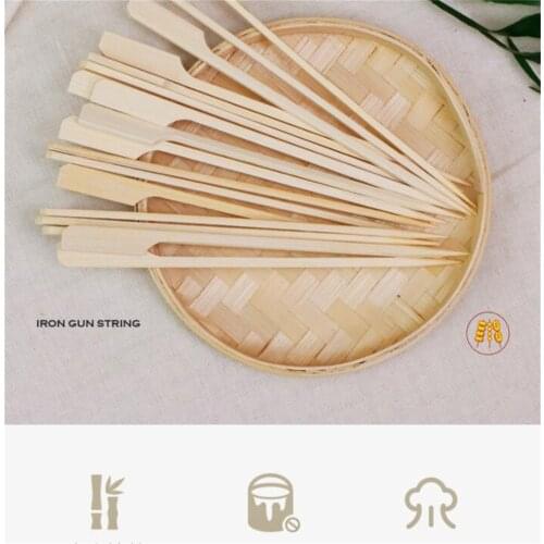 5pack/lot 100pcs/pack Bamboo wood wooden Paddle Picks Skewers Toothpicks for Cocktail,Appetizers,Fruit,Sandwich