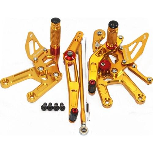 CNC Aluminum Adjustable Rearsets ForYAMAHA YZF-R6 2006 2007-2016 Motorcycle Accessories Foot Pegs Rider Footrest Foot Pedals