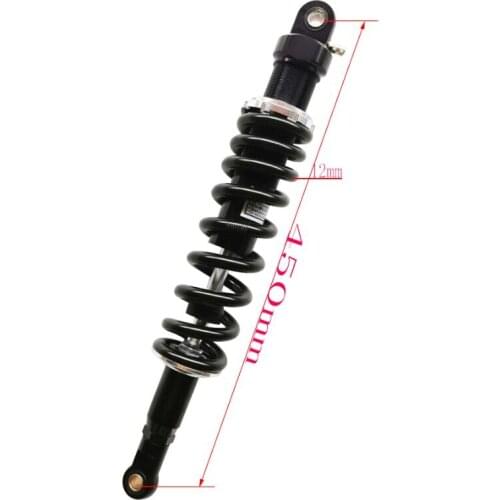 450MM motorcycle rear air suspension shock absorber for HONDA YMAHA SUZUKI kawasaki Aprilia Benelli black