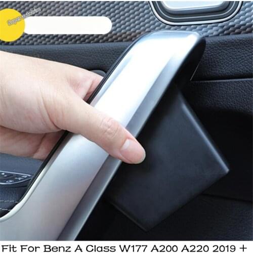 Lapetus Car Door Handle Storage Box Tray Interior Organizer Side Boxes For Mercedes Benz A Class W177 A200 A220 2019 - 2021