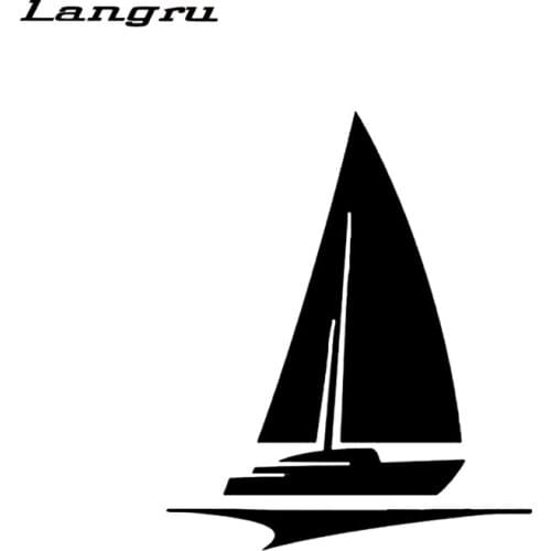 Interessante Marinheiro Barco Veleiro Decoracao Estilo Do Carro Acessorios Da Motocicleta Adesivo de Vinil Silhueta Decor Jdm