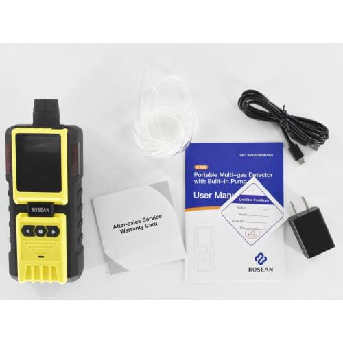 K-600 Portable Pumping Built in H2/O3/CO/PH3/CO2/H2S/NH3/O2/NO2/NO/PID VOC VOCS TVOC Toxic Dust particles