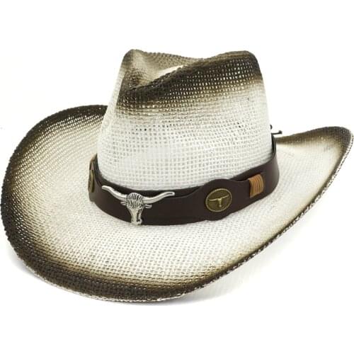 Western Cowboy Hat for Men Women summer hats Beach hat fishing hat Outdoor Woven hat men fashion hats cap hat