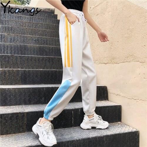 Summer sweatpants Baggy joggers Women korean Female Casual harajuku High Waist Loose Pants Sports Trousers Streetwear feminina