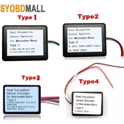 MB Type 1 Type 2 Type 3 Type 4 Type 6 Optional for W204 W211 W104 W230 X164 W171 Seat Occupancy Occupation Sensor SRS Emulator