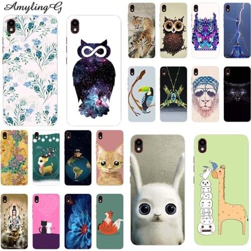 Fashion Printed Phone Cases For Tecno Pouvoir 1 LA6 5.5" Case Print HD Cartoon Wolf Cover Soft Silicone TPU Fundas Para Style HD