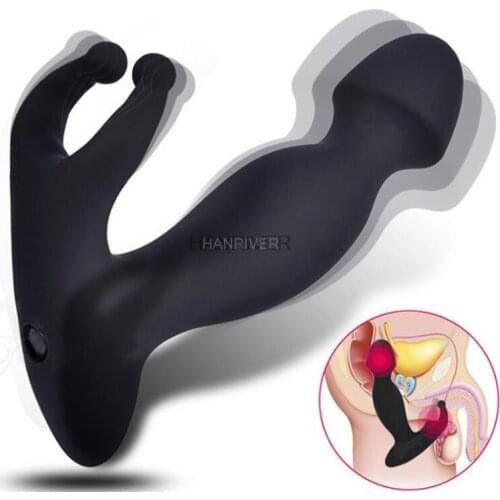 Frequency Male Prostate Massage Vibrator Anal Plug Sex Toys for Gay Men Anal Toys Butt Plug Delay Ejaculation Ring for man