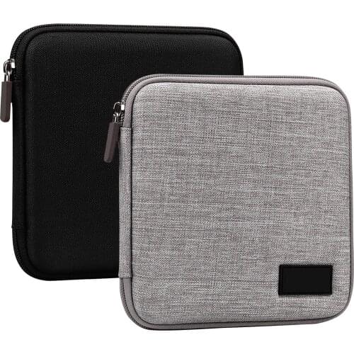 CD DVD Case Portable Holder Carry Pouch Bag Wallet Storage Organizer Zipper Large Capacity For Car Gray Black Package Protective