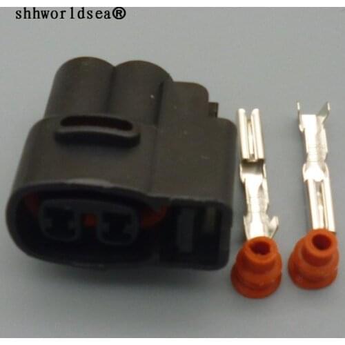 Shhworldsea 1set 2 Pin 2.0mm For Kia Ignition Coil Ignition Coil Connector CVVT Fuel Injector Connector Wiring Harness Auto Plug