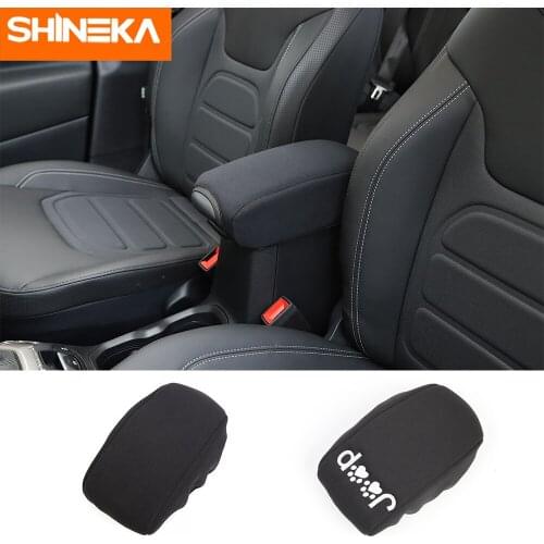 SHINEKA Car Interior Armrest Pad Center Console Armrest Box Storage Cover Protection Cushion Accessories For Jeep Renegade 2015