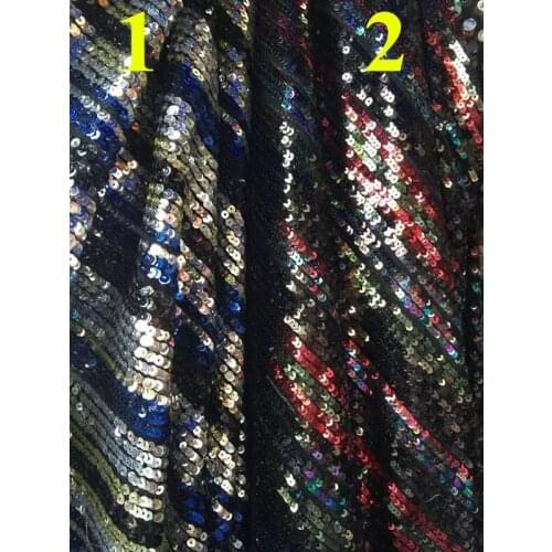 130cm wide stripe motif Sequined Fabric,2 colors available, XERY-JHC160906C