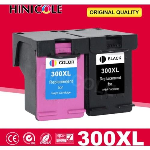 HINICOLE 300XL Remanufactured Ink Cartridges Replacement for HP 300 for Deskjet D1660 D2560 D2660 D5560 F2420 F2480 F2492 F4210