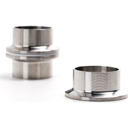 High Quality 57MM-76MM OD 1pc SS304 Stainless Steel Sanitary Pipe Weld Ferrule Tri clamp Type For Homebrew