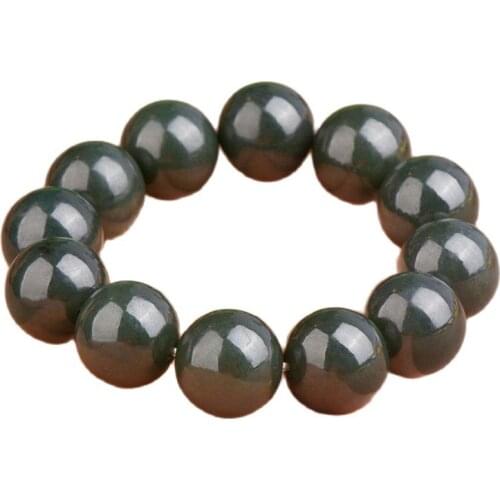 Xinjiang Hetian jade beads lovers jade hand string girl