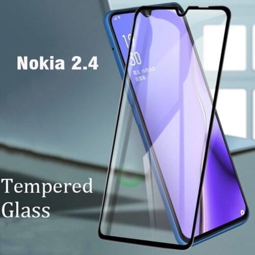 Full Cover Full Glue Tempered Glass For Nokia 2.4 Screen Protector protective film For Nokia 2.4 glass