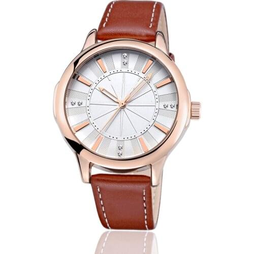 Women fashion quartz brand watches leather strap casual wristwatches NO.2
