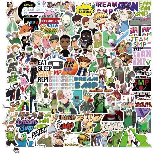 50/100PCS Anime Dream Smp Graffiti Stickers DIY Travel Luggage Guitar Fridge Laptop Waterproof Cartoon Sticker Decal for Kids