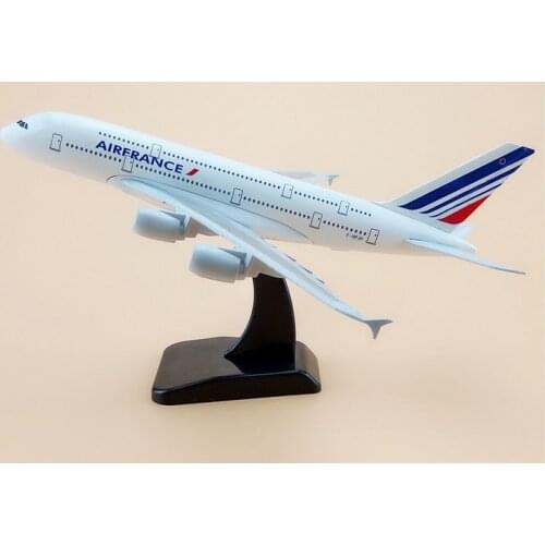 20cm Metal Plane Model Air France Airlines Airbus 380 A380 Airplane Model Airways w Stand Aircraft Gift