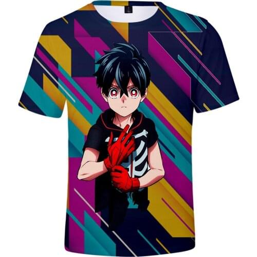 2021 New Kemono Jihen Cosplay T Shirt Kabane Kusaka Akira Cartoon Print T-Shirt Monster Incident Casual Top Tee tshirt Costume