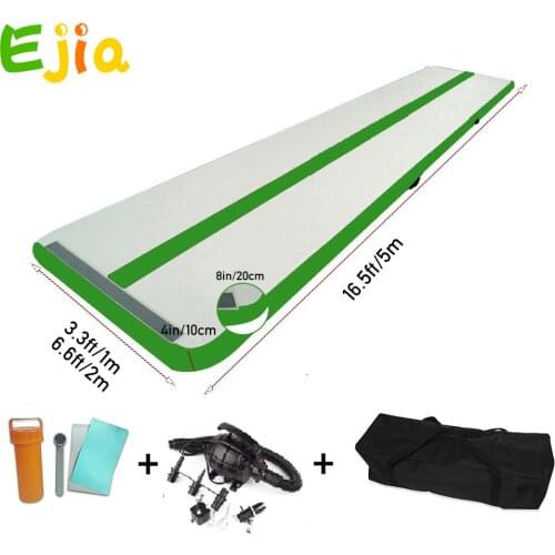 5m10/20cm thickness Inflatable Gymnastic Mattress Gym Tumble Air Track Floor Tumbling Air Track Mat air pump For Adult or Child