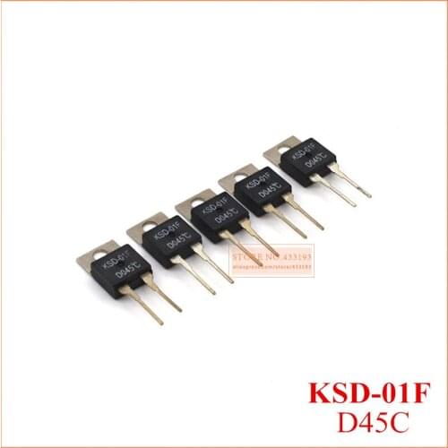 45 Centigrade KSD-01F Temperature switches TO220 Normally open and Normally closed 5pcs/Lot