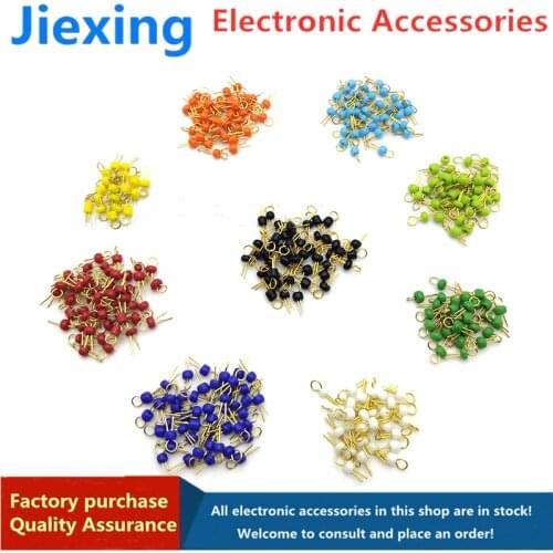 80pcs PCB test point test point ceramic copper gold-plated probe cylindrical test ring bead circuit board test