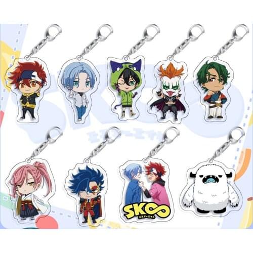 Anime Cartoon Key Chain SK8 The Infinity Figure Kawaii Acrylic Langa Hasegawa Miya Keyring Women Man Bag Car Trinket Charm