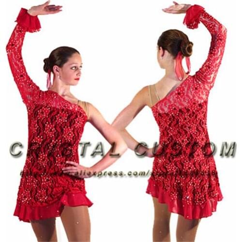 Custom Figure Skating Dress For Competition Fashion New Brand Ice Figure Skating Dress For Children DR3552