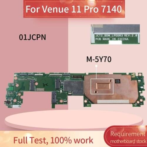CN-01JCPN 01JCPN Laptop motherboard For Venue 11 Pro 7140 M-5Y70 4GB Notebook Mainboard JCT2 SR216