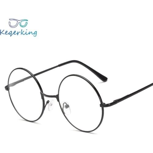 Vintage Round Glasses Eyewear Fashion Women Transparent Optical Eye Glasses Frames Preppy Style Eyeglasses Fake Glasses CA-96