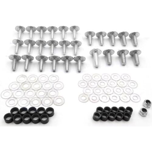 Aftermarket free shipping motorcycle parts Aluminum Fairing Bolt Kit Screw For 2002-2003 Honda CBR 954RR/1993-1999 900RR silver