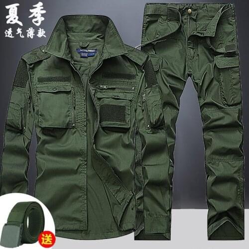 Army green military tactics clothes soldier uniform air soft play gun equipment men black uniform